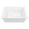 Nantucket Sinks Small Single Bowl Undermount Granite Composite White PR2418-W - alternate 6